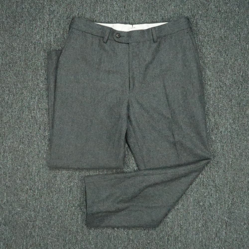 Suitsupply Pants Mens 30x24 Gray Soho Turn Up Pure Wool Dress Trousers
